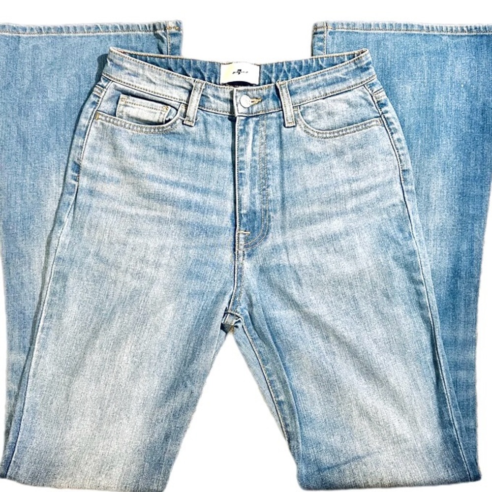Women's 7 For All Man Kind Vintage Y2K Jeans SZ 27 high-rise boot cut, med wash